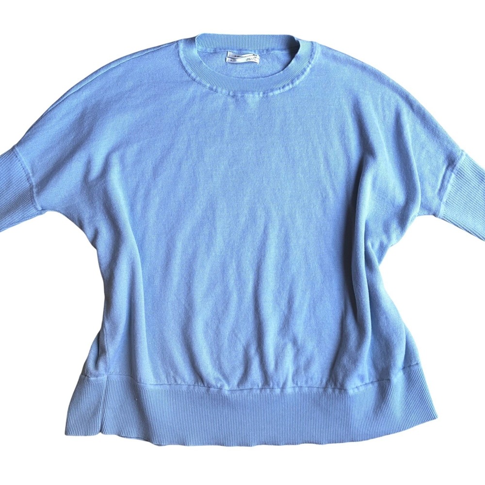 Anthropologie Merino Wool Short Sleeve Top Moisture Wicking Minimalist Small